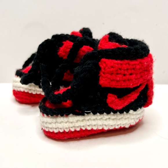 Crochet Retro 1 Baby Booties - Picture 2 of 7